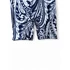 Fehér mintás női capri leggings sportos fazonban