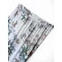 Extra méretű fehér capri halász leggings virágmintával.