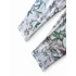 virágos fehér capri leggings rugalmas fazonnal.