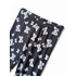 Fekete hosszú leggings elölnézet pillangómintával.